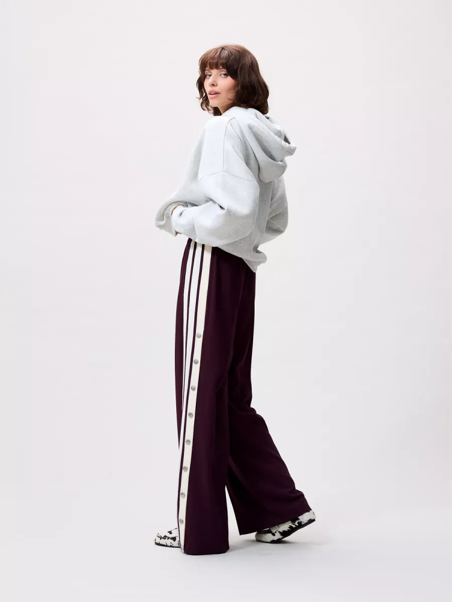 CATWALK JUNKIE Side Button Tracksuit Trousers - Wine