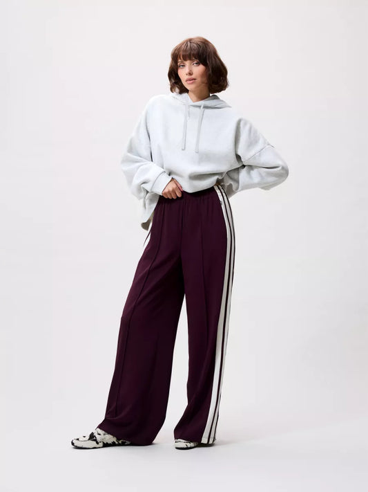 CATWALK JUNKIE Side Button Tracksuit Trousers - Wine