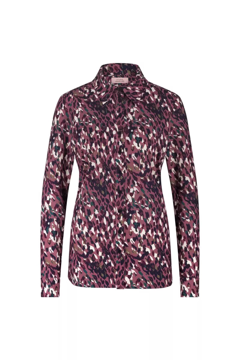 STUDIO ANNELOES Poppy Leopard Blouse