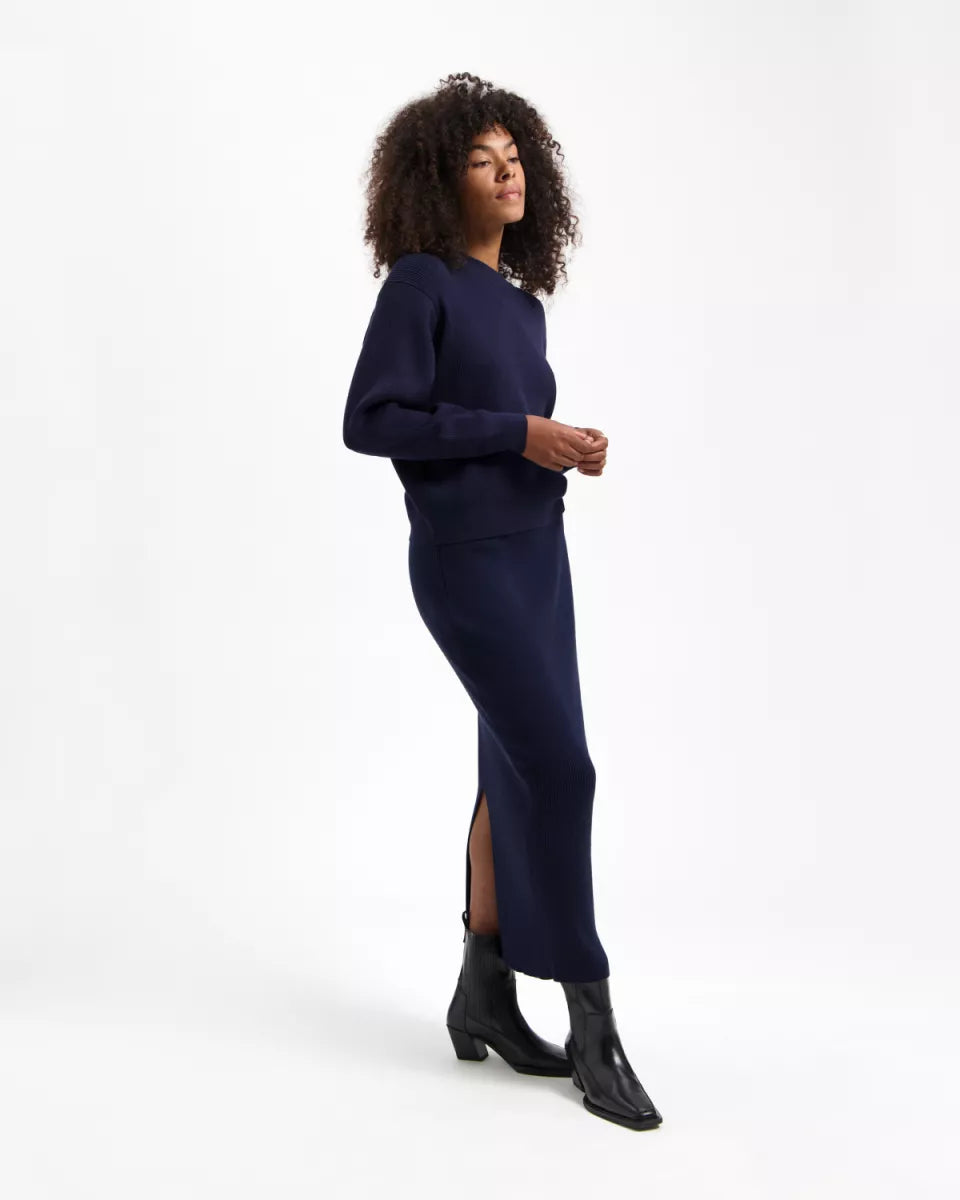 KUYICHI Keira Skirt - Dark Navy