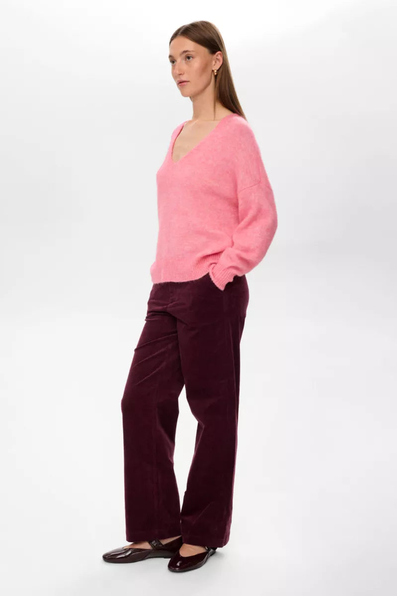 NUMPH Riette V-Neck Pullover - Pink Lemonade