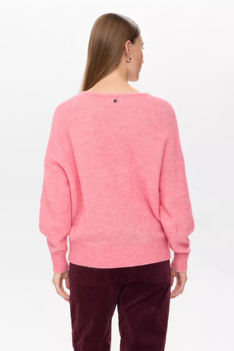 NUMPH Riette V-Neck Pullover - Pink Lemonade