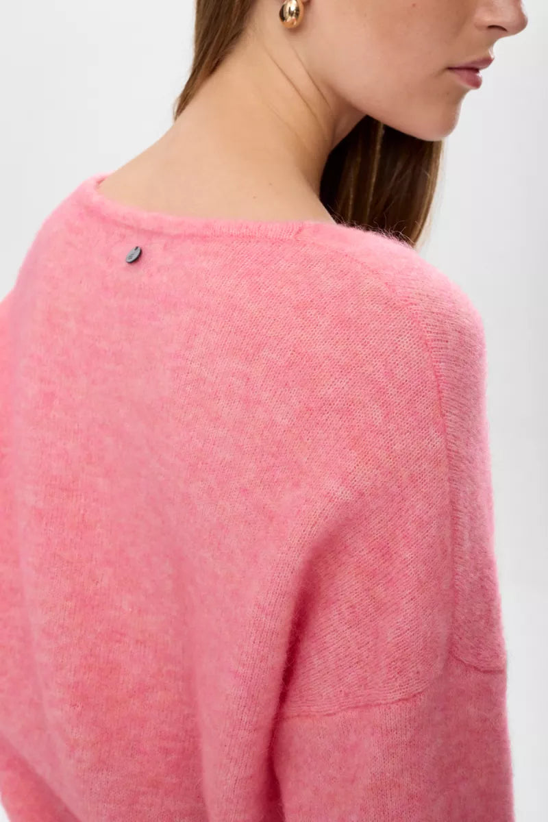 NUMPH Riette V-Neck Pullover - Pink Lemonade