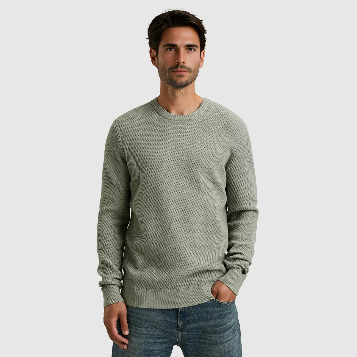 CAST IRON Crewneck Soft Blend - Green