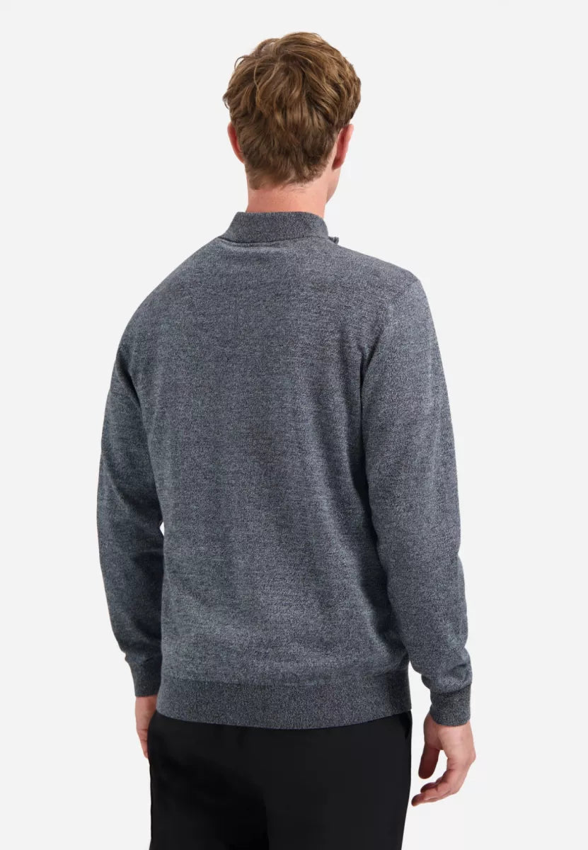 NO EXCESS Pullover Half Zip - Dusty Blue