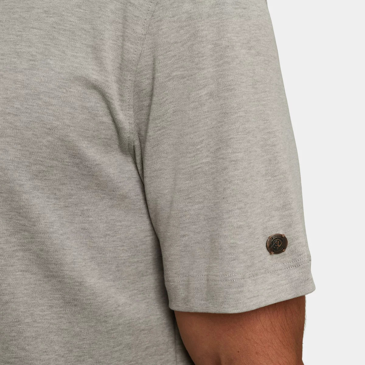 CAST IRON Short Sleeve Shirt - Melee Grijs