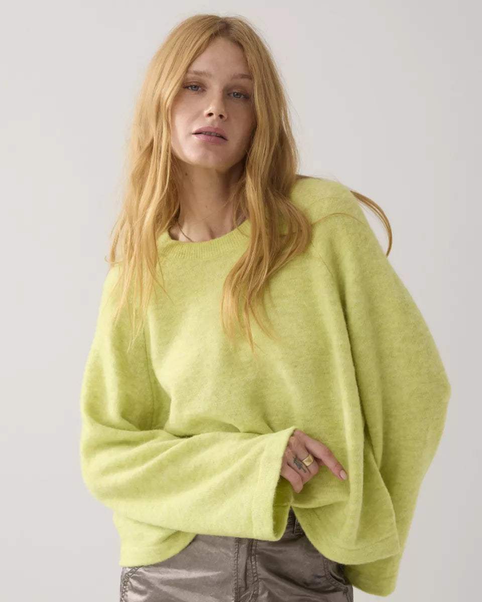 SUMMUM Oversized Sweater - Misty Lime
