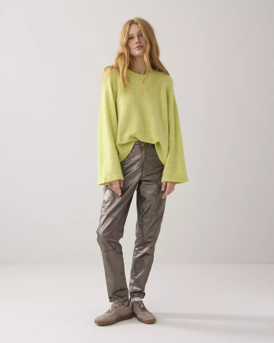 SUMMUM Oversized Sweater - Misty Lime