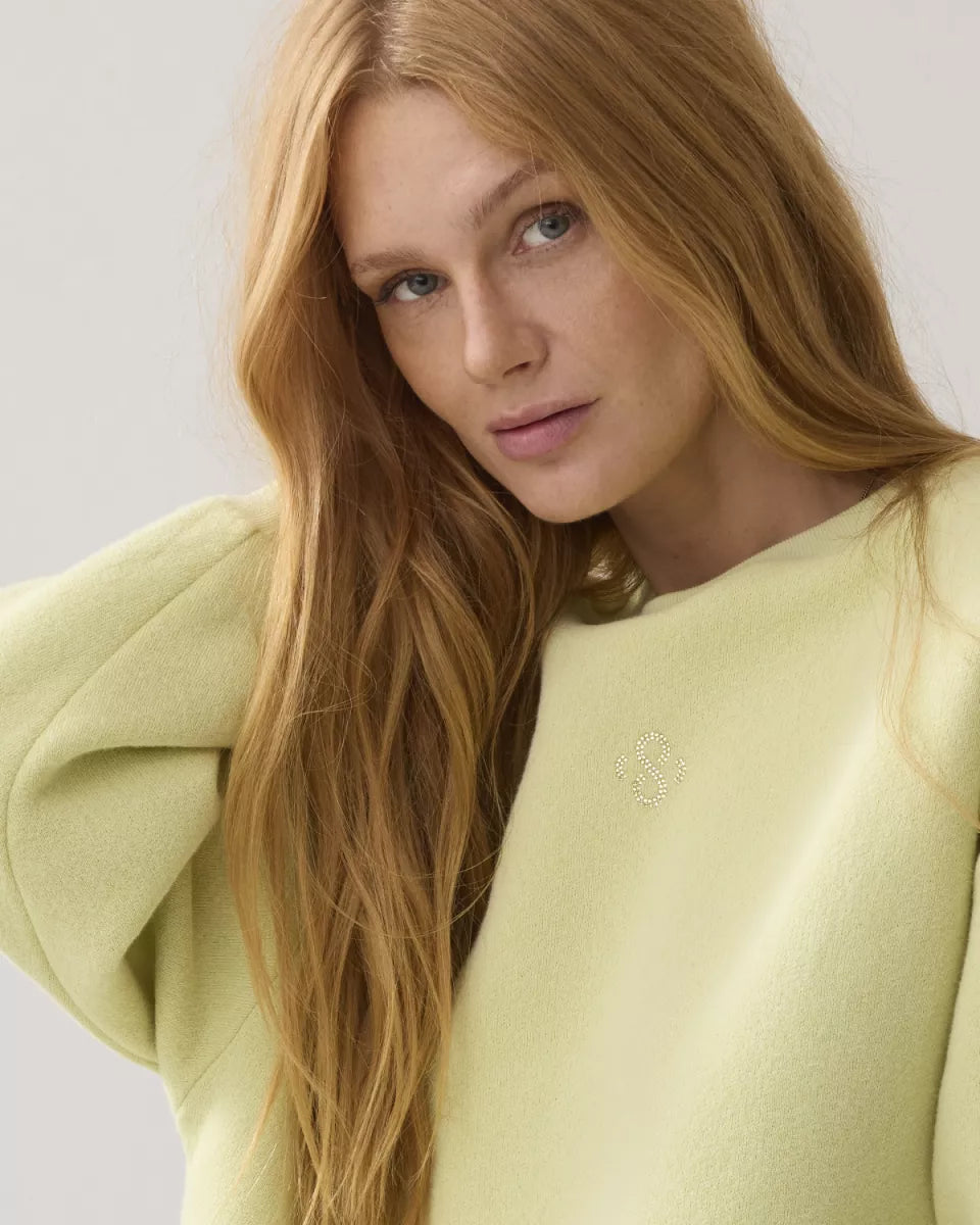 SUMMUM Jersey Balloon Soft Sweat - Misty Lime