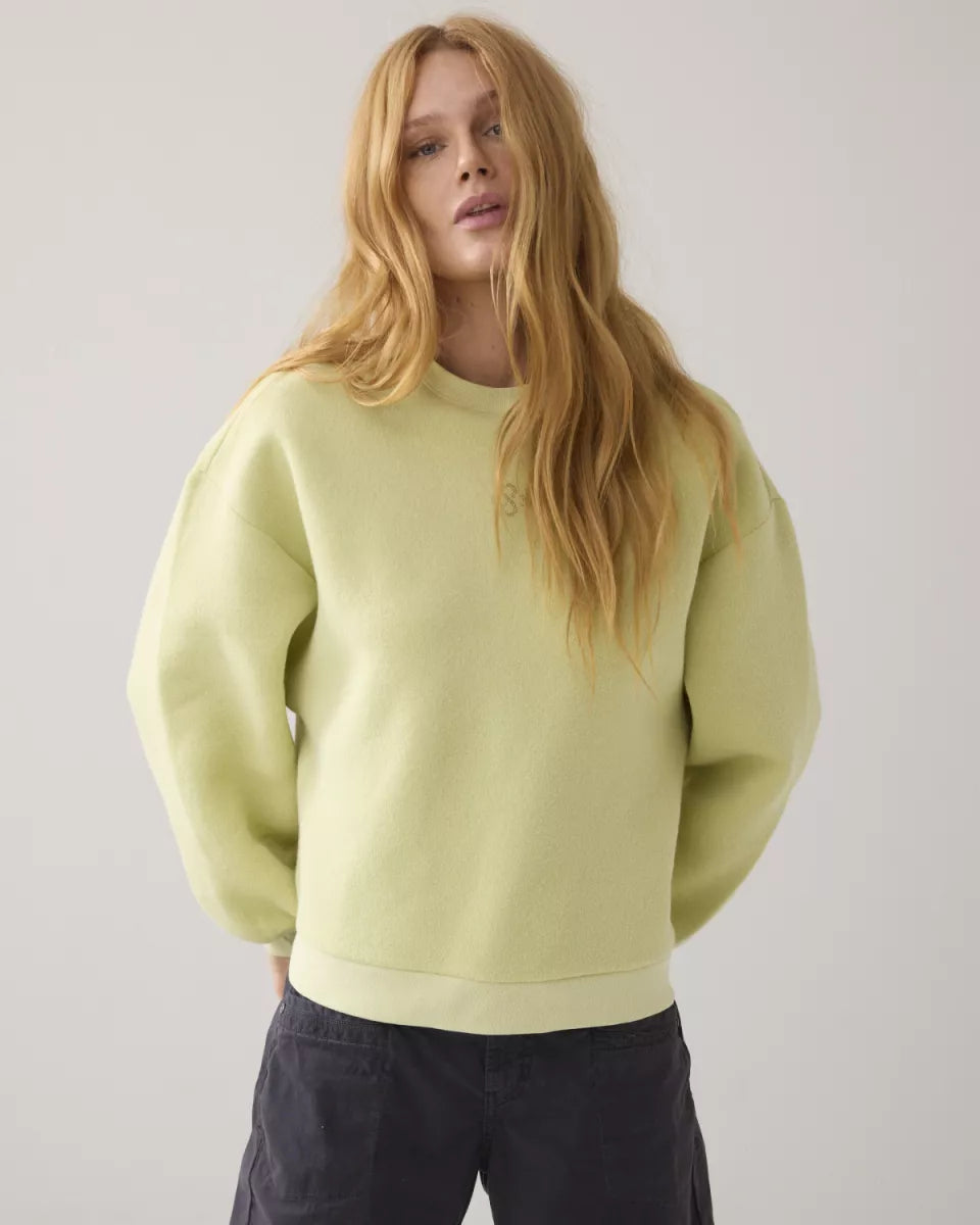 SUMMUM Jersey Balloon Soft Sweat - Misty Lime