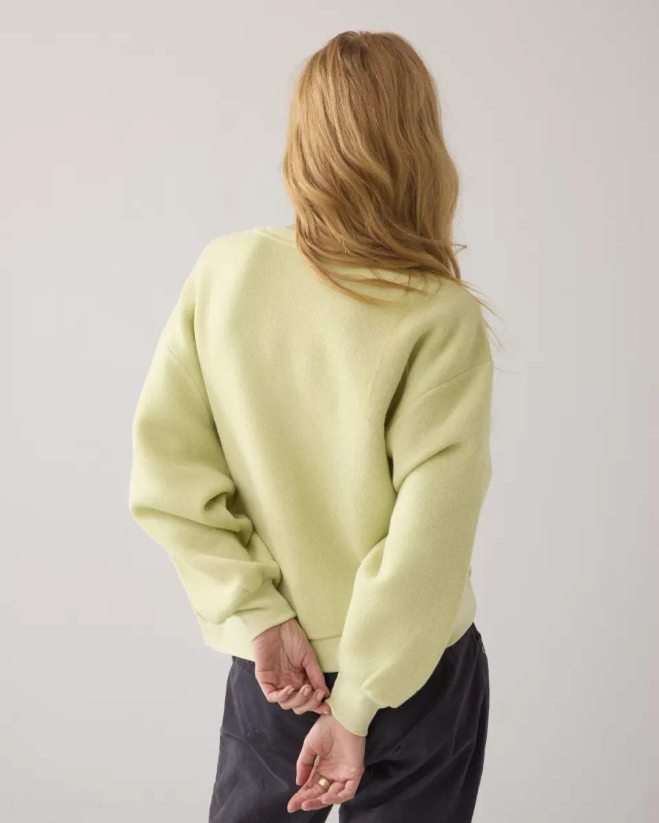 SUMMUM Jersey Balloon Soft Sweat - Misty Lime