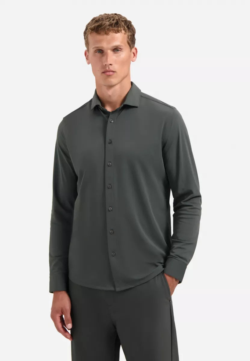 NO EXCESS Shirt Jersey Travel - Dark Steel
