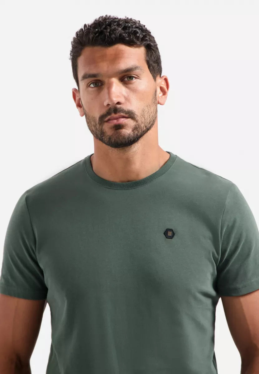 NO EXCESS T-Shirt Crewneck Peached - Dark Green