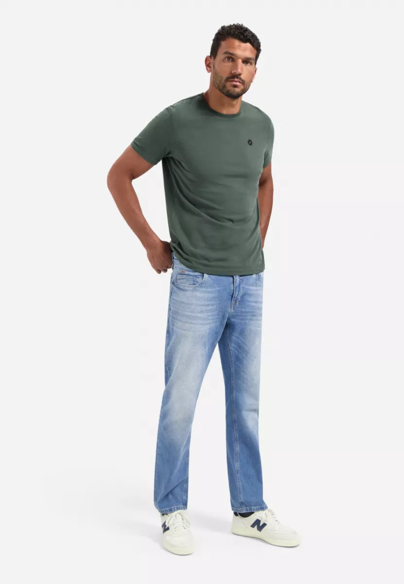 NO EXCESS T-Shirt Crewneck Peached - Dark Green