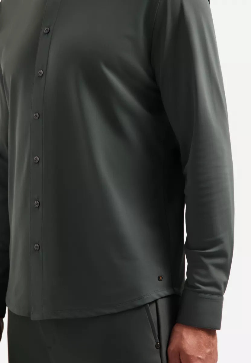 NO EXCESS Shirt Jersey Travel - Dark Steel