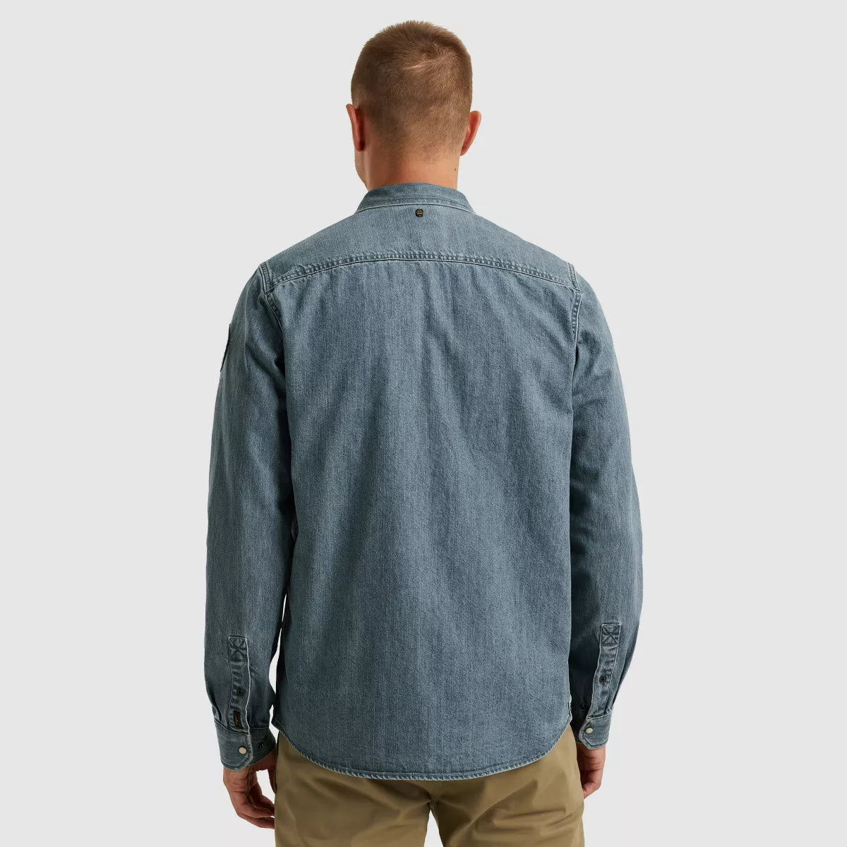 PME-LEGEND Long Sleeve Shirt - Mid Blue