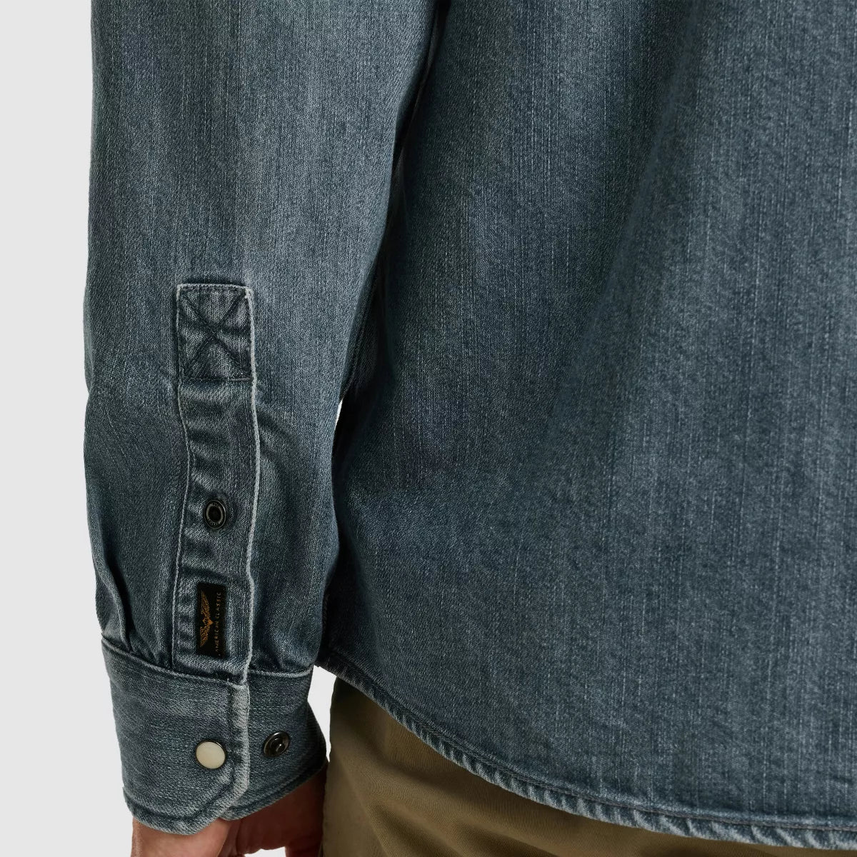 PME-LEGEND Long Sleeve Shirt - Mid Blue