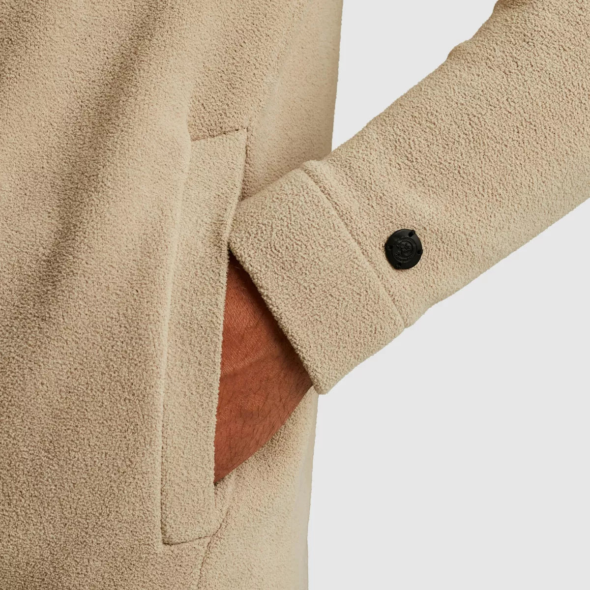 CAST IRON Button Jacket Soft Blend - Beige
