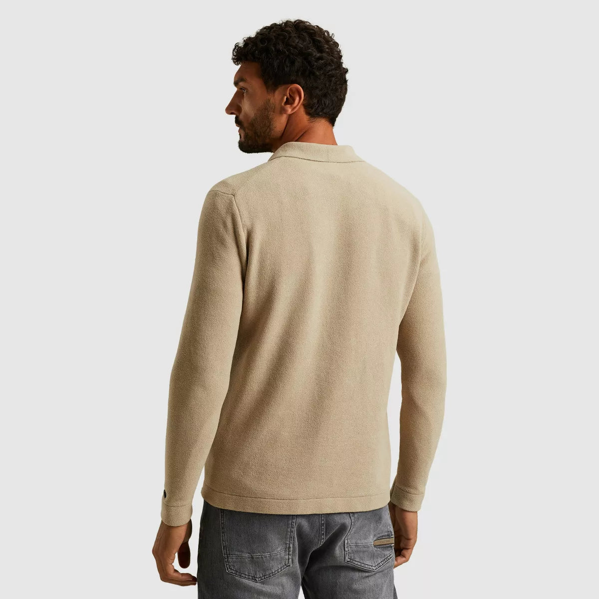 CAST IRON Button Jacket Soft Blend - Beige