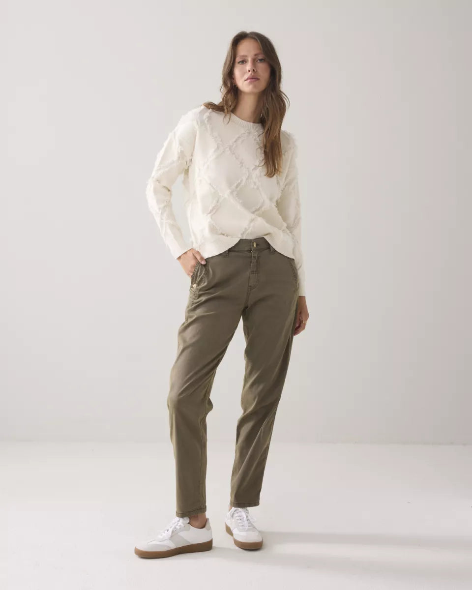 SUMMUM Sweater Comfy Viscose - Ivory