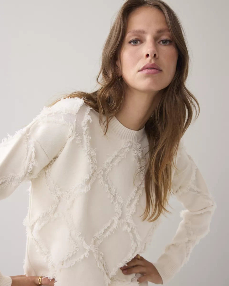 SUMMUM Sweater Comfy Viscose - Ivory