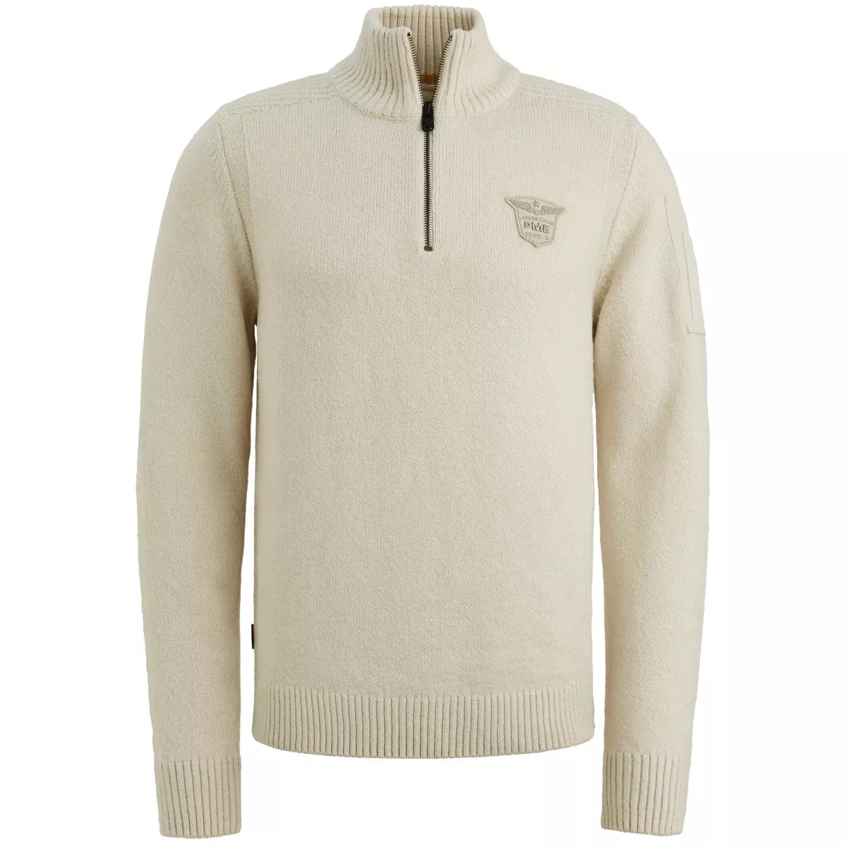 PME-LEGEND Half Zip Knit Pullover - Ecru