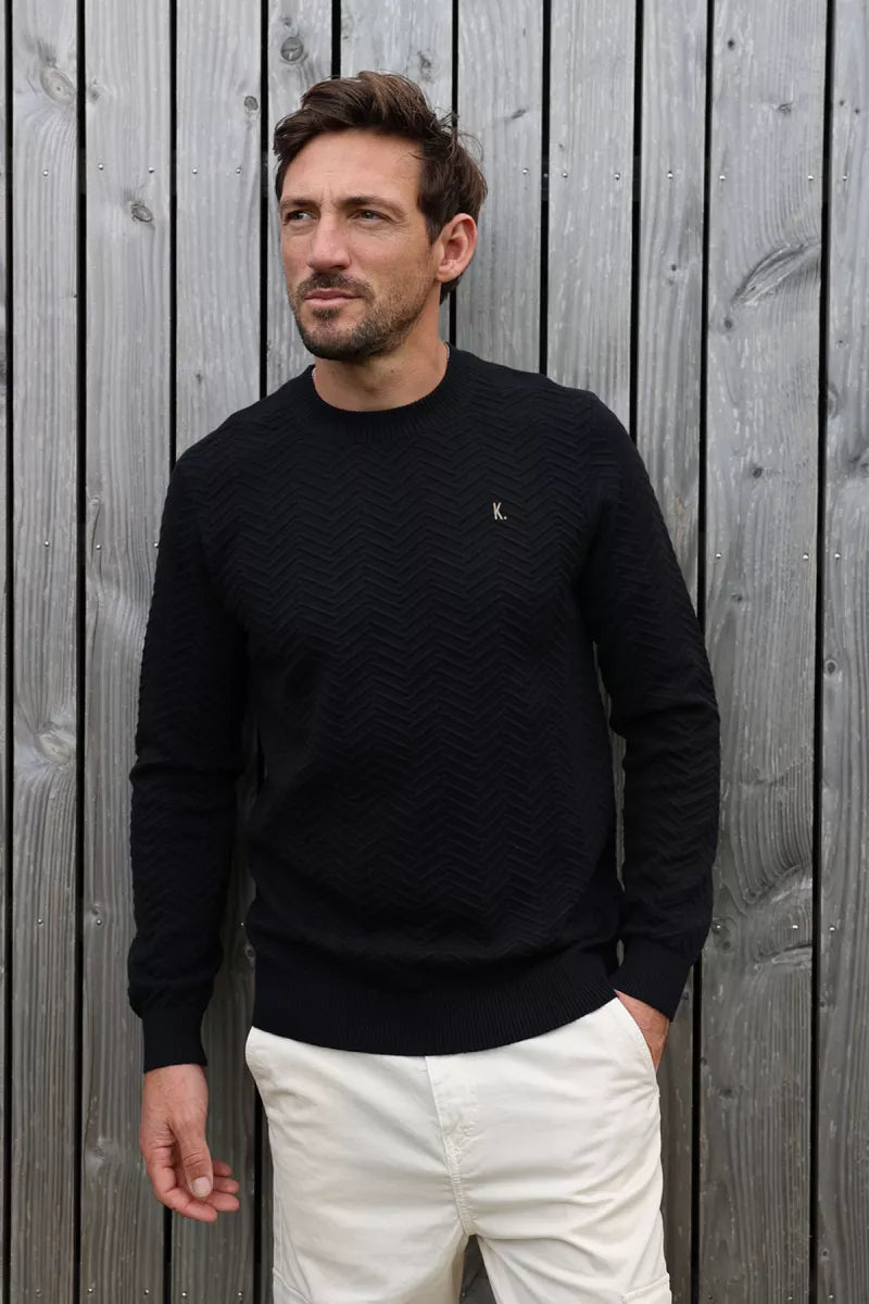 KULTIVATE New Ryan Sweater - Black