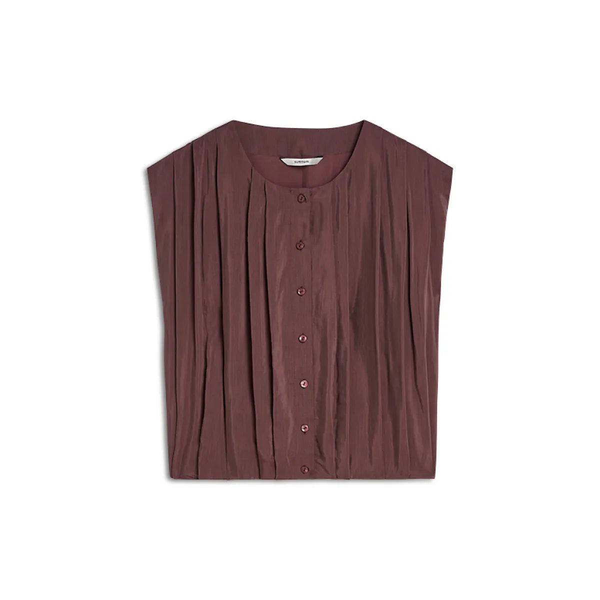 SUMMUM Blouse Sleeveless Viscose Cotton