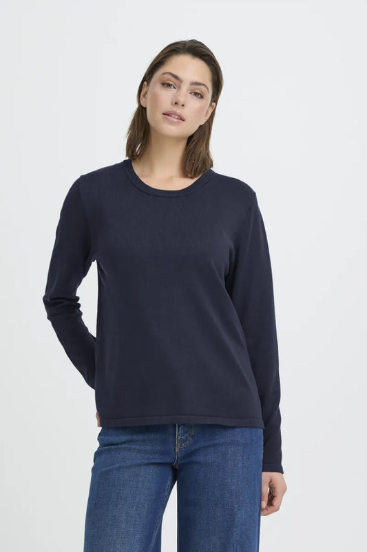 ICHI Luls Knit - Total Eclipse