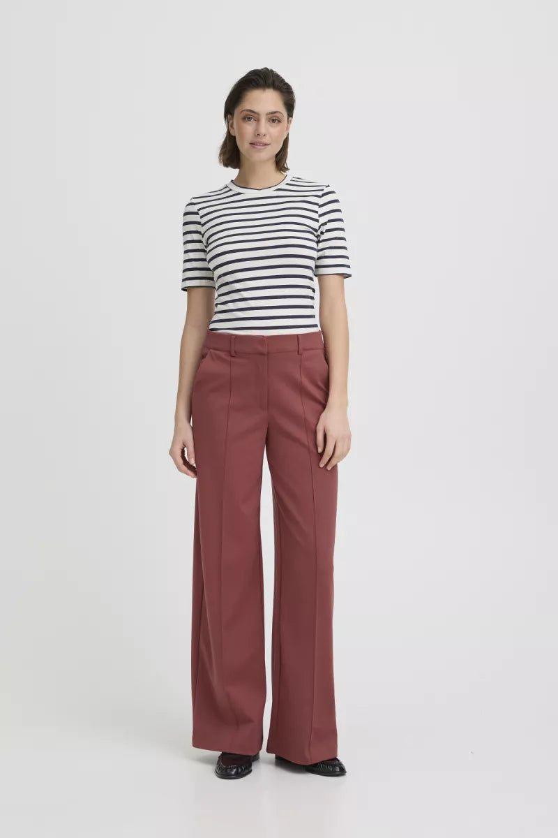 ICHI Kate Office Pants - Koraal