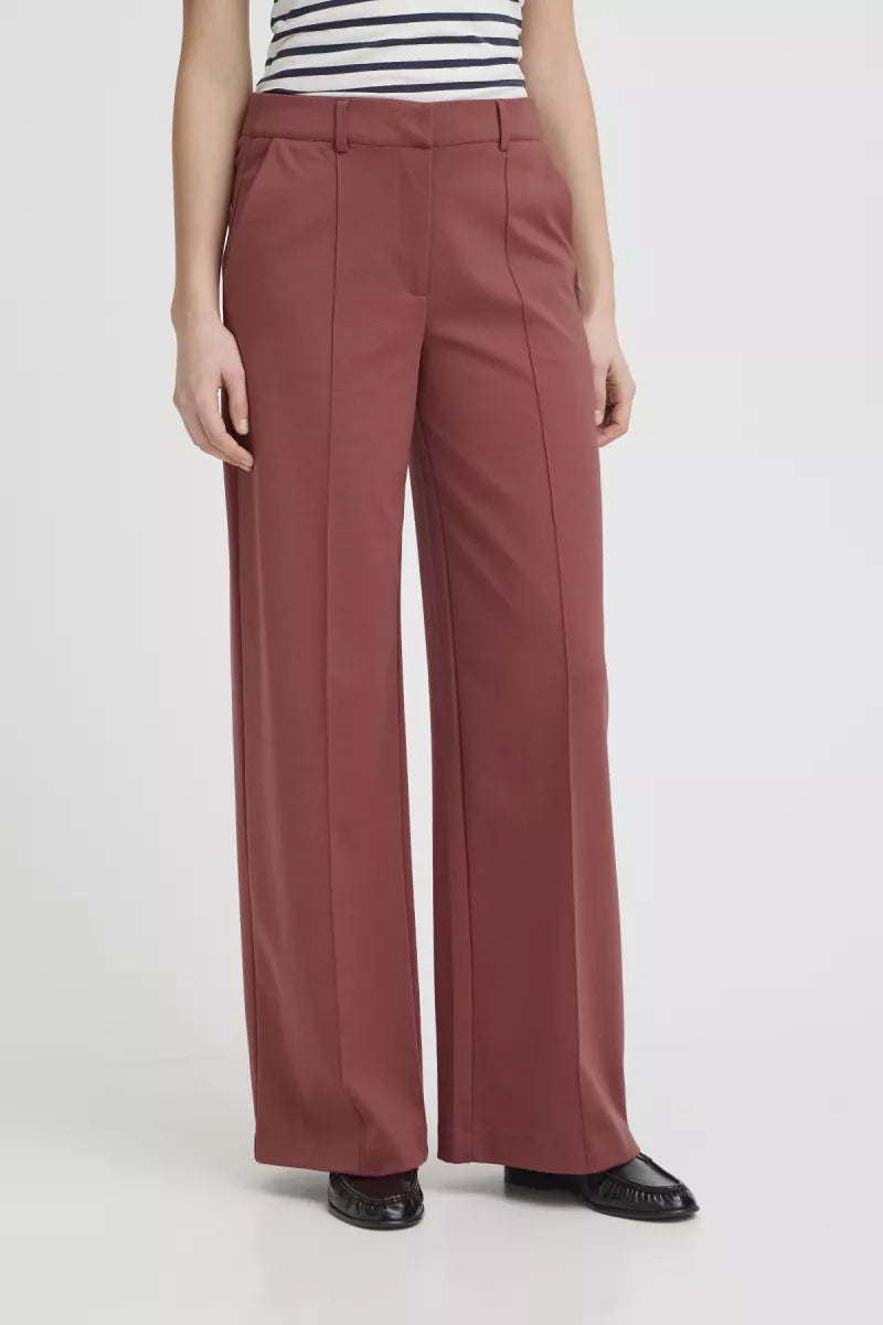 ICHI Kate Office Pants - Koraal