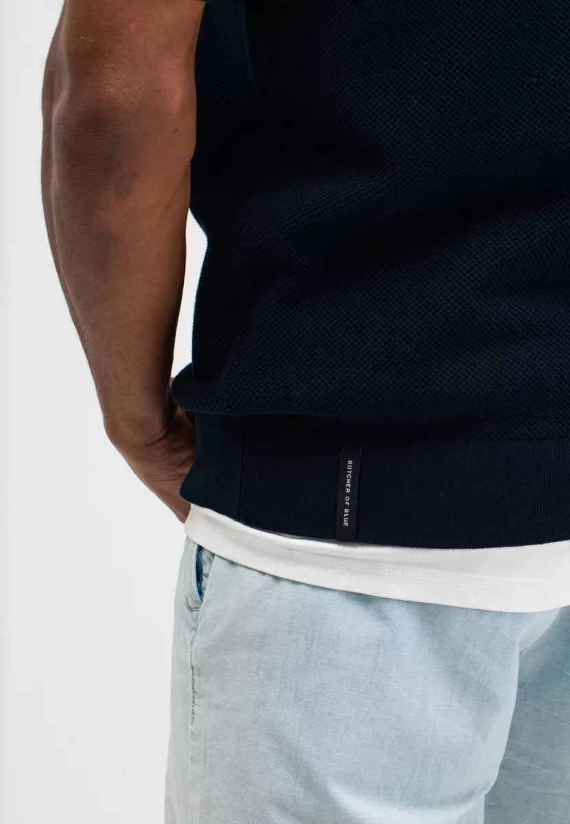 BUTCHER OF BLUE Ripley Knit Polo