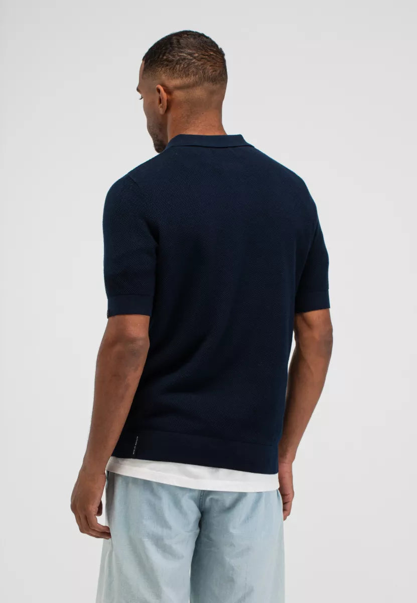 BUTCHER OF BLUE Ripley Knit Polo