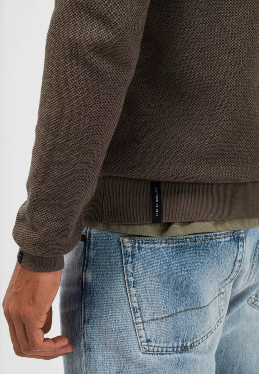 BUTCHER OF BLUE Ripley Polo - Granite Green