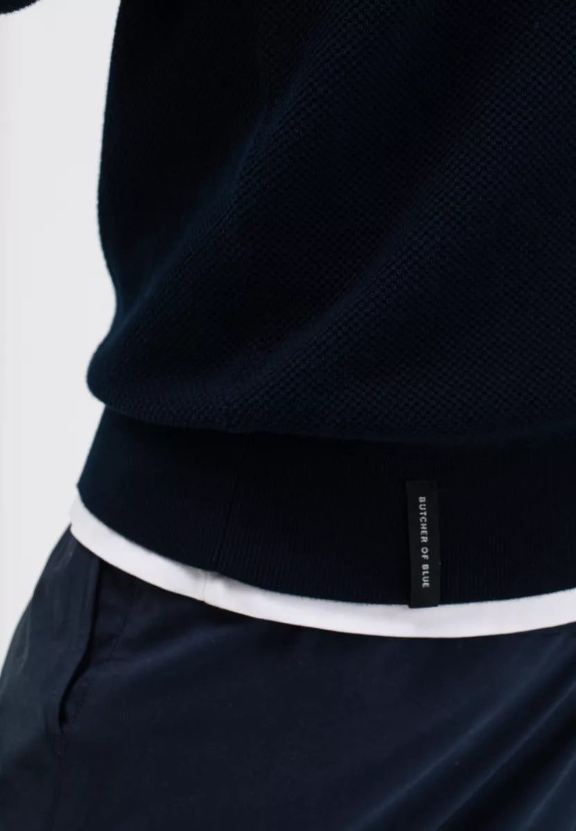 BUTCHER OF BLUE Ripley Polo - Alaska Blue