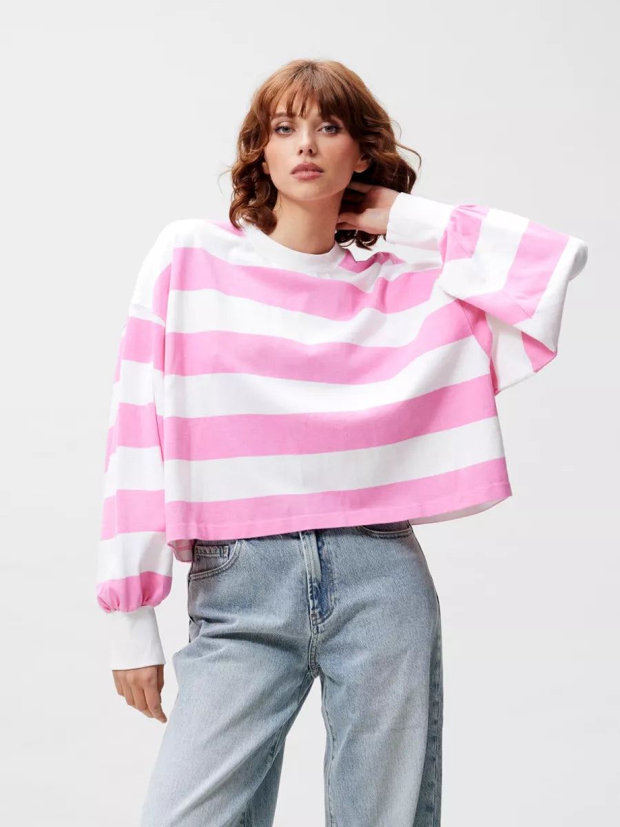 CATWALK JUNKIE Oversized Striped Long Sleeve