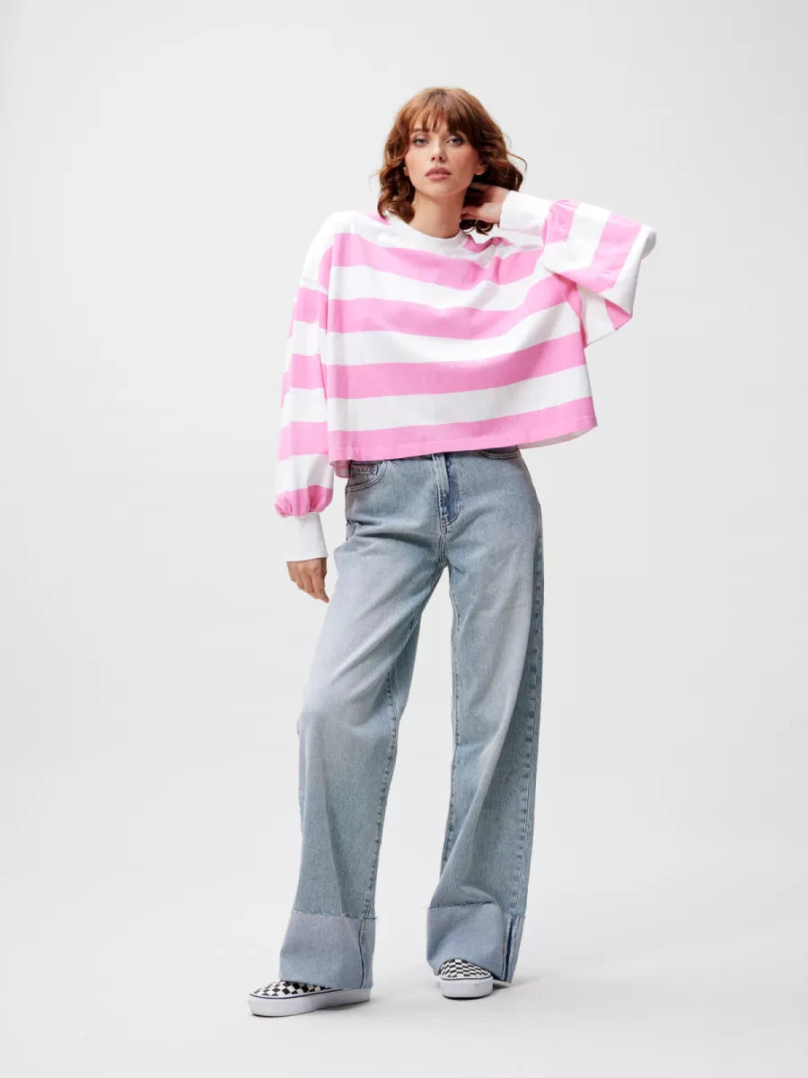 CATWALK JUNKIE Oversized Striped Long Sleeve