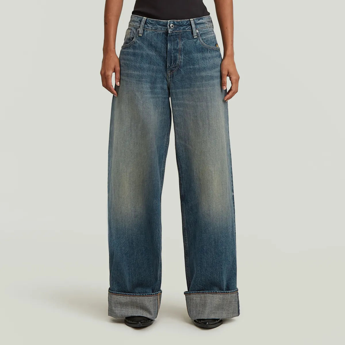 G-STAR Roxx Wide Jeans - Antique Faded Blueschist