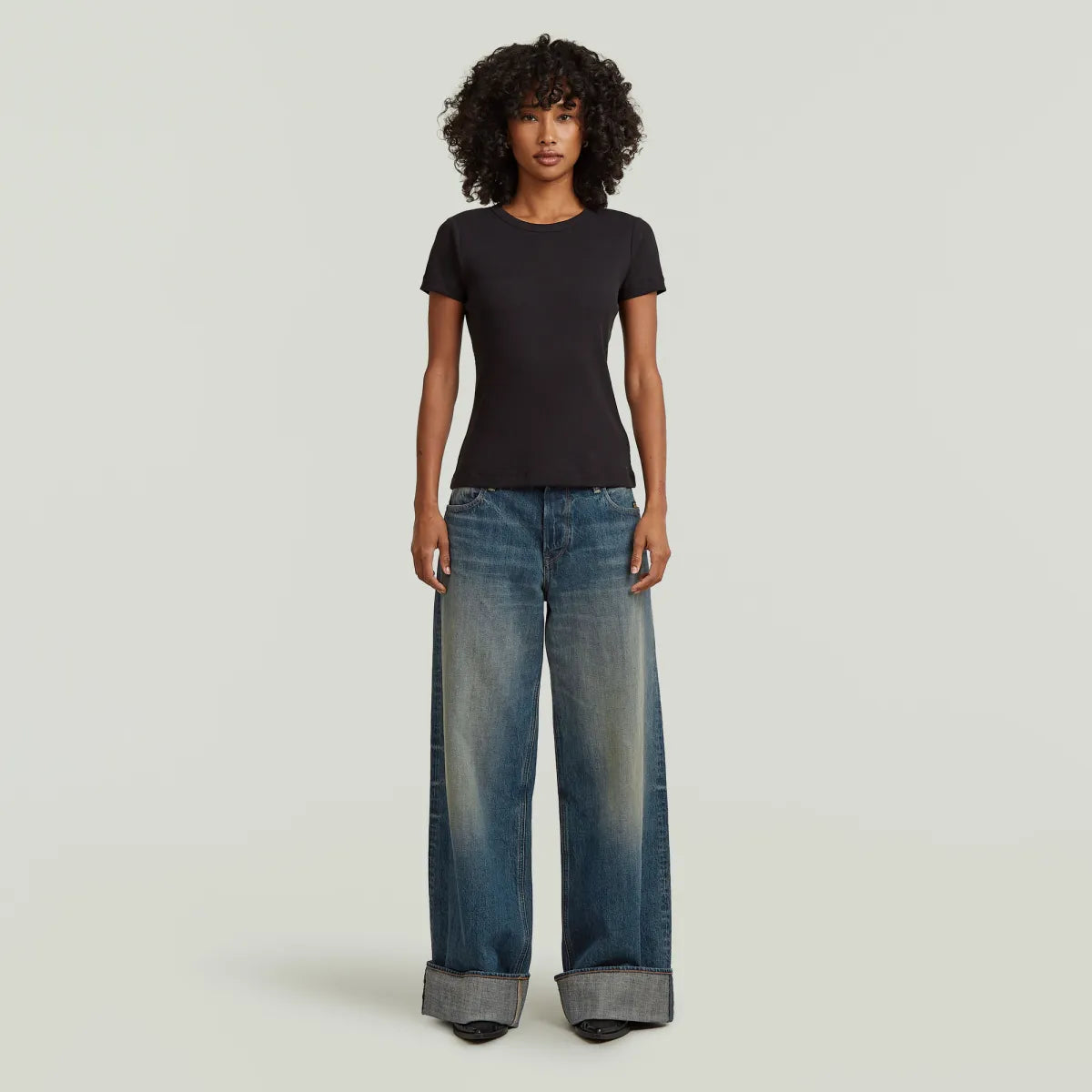 G-STAR Roxx Wide Jeans - Antique Faded Blueschist