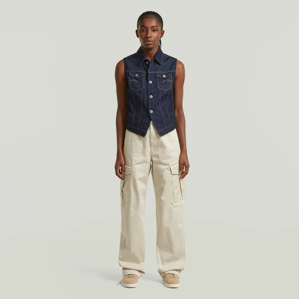 G-STAR Pitched Hem Slim Vest