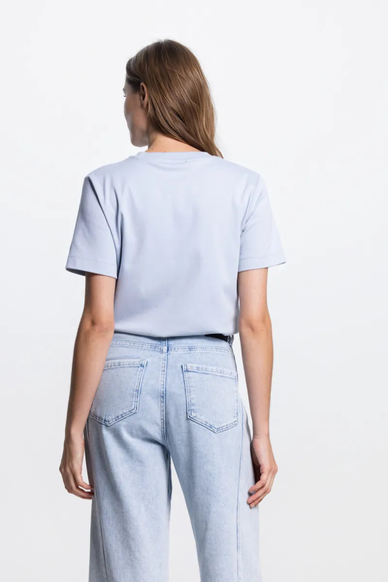 JANSEN AMSTERDAM Shanna Top - Light Blue