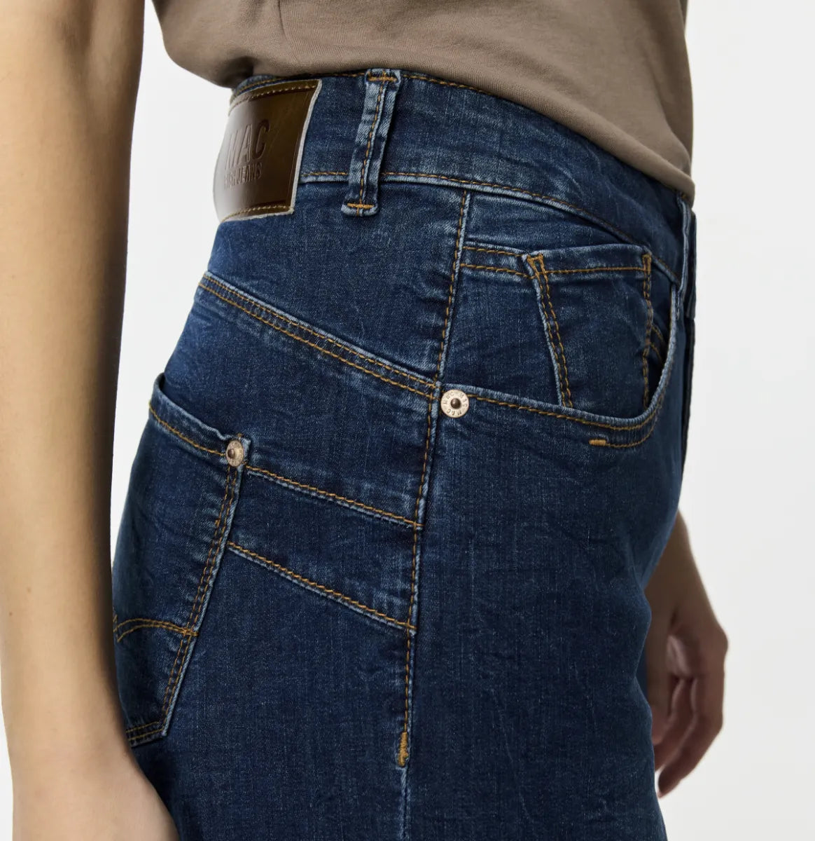 MAC JEANS Rich Palazzo Jeans - Super Dark