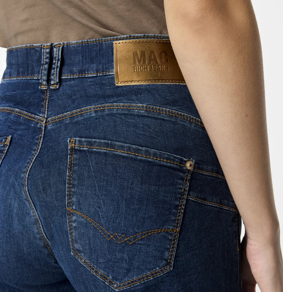 MAC JEANS Rich Palazzo Jeans - Super Dark