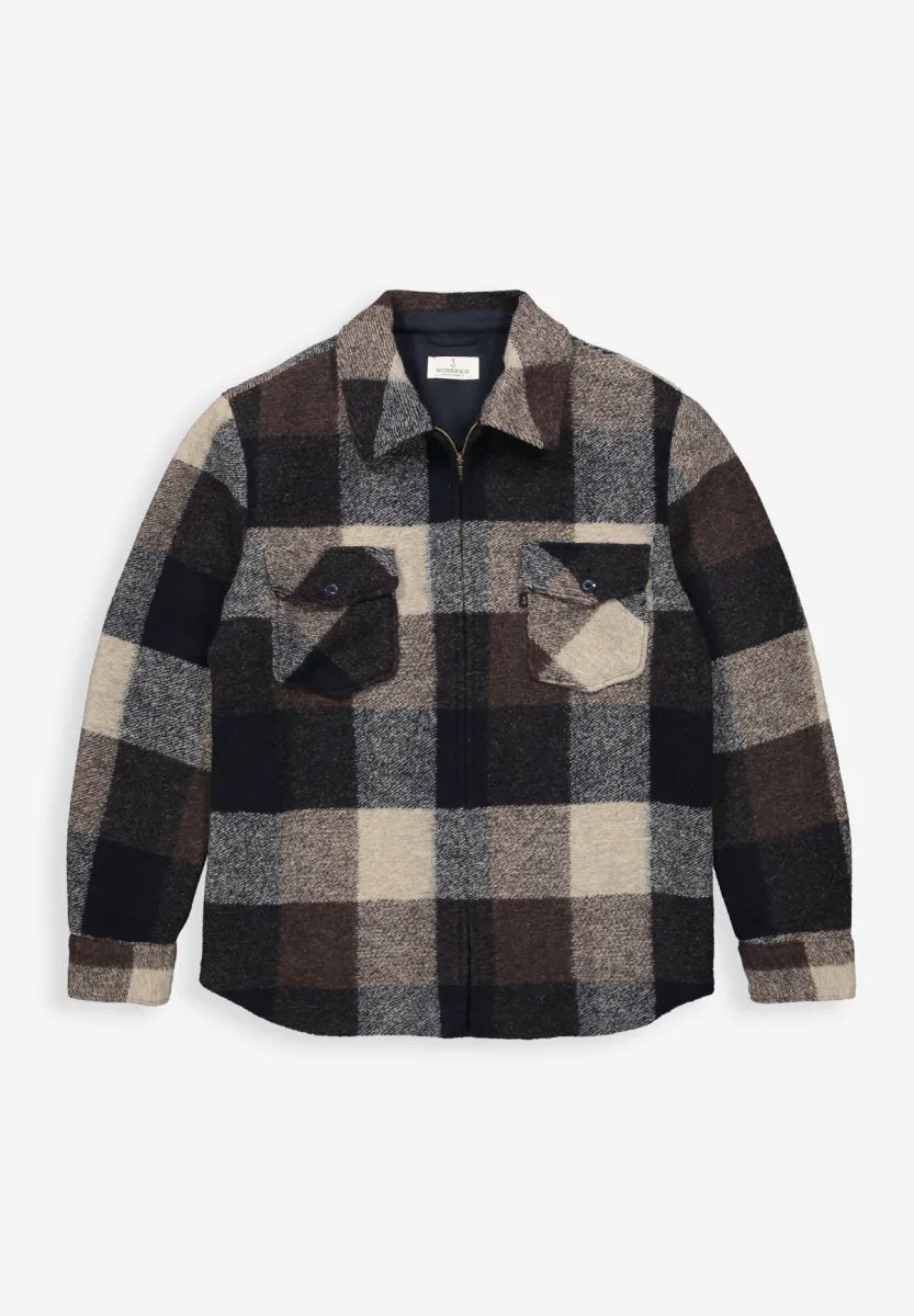 BUTCHER OF BLUE Vance Wool Check Overshirt