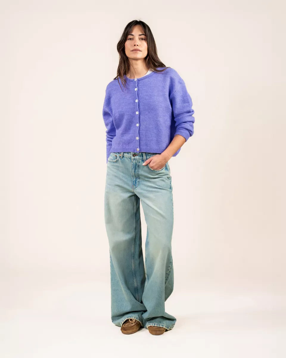 KUYICHI Molly Cardigan - Violet