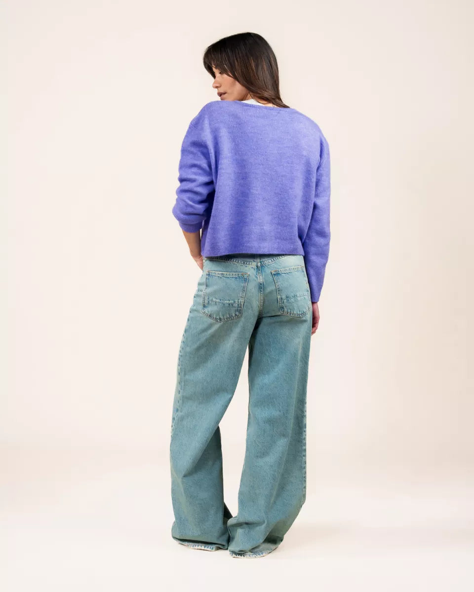 KUYICHI Molly Cardigan - Violet