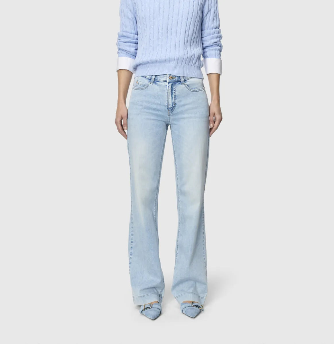MAC JEANS Dream Wide Jeans - Light Blue