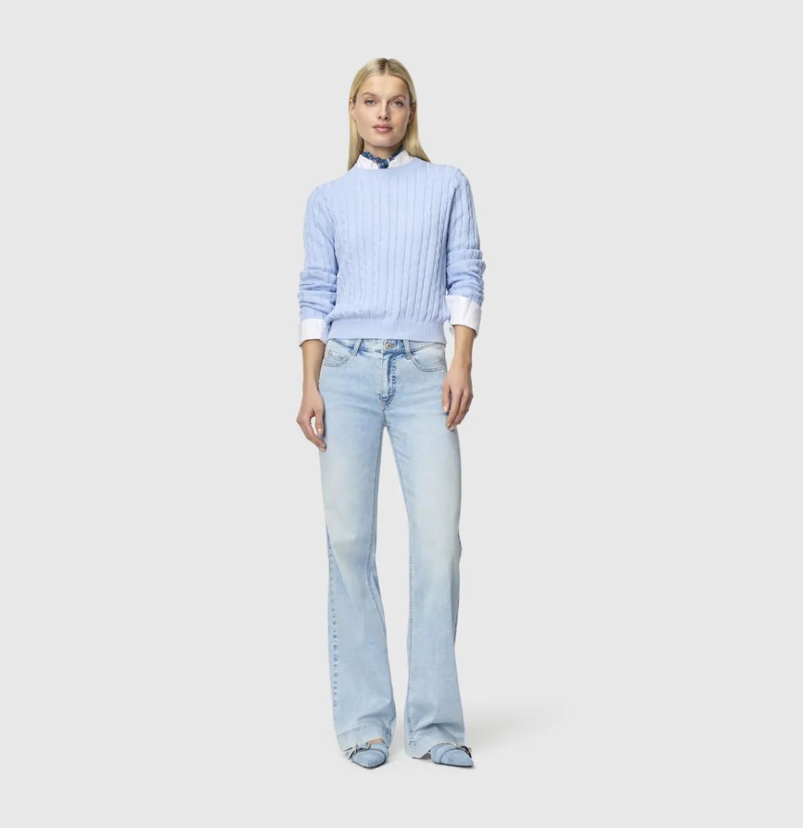 MAC JEANS Dream Wide Jeans - Light Blue