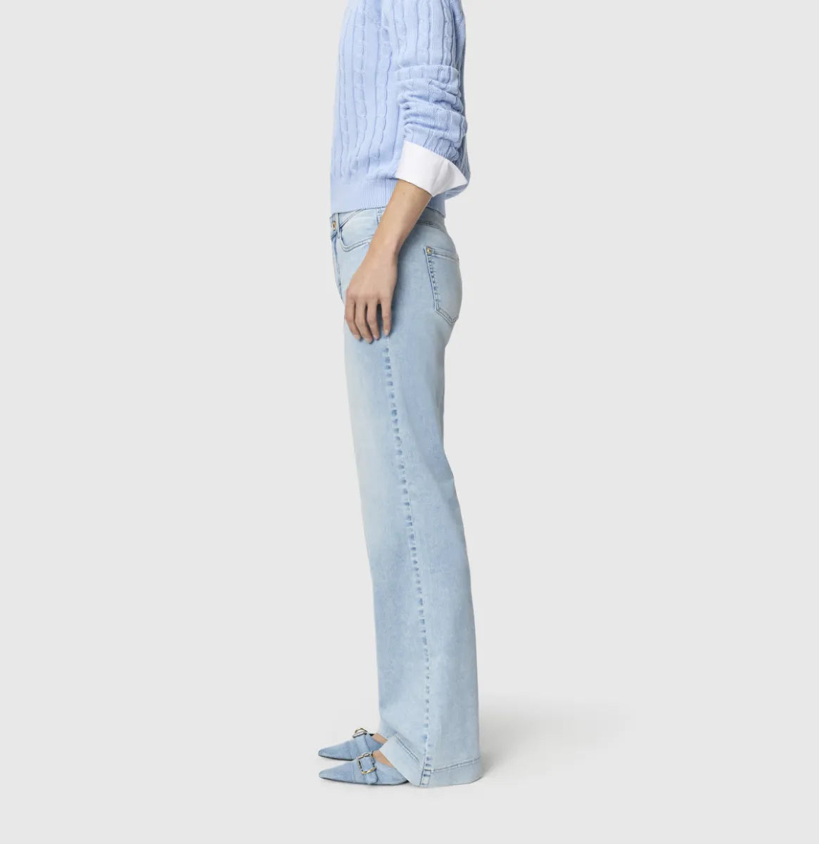 MAC JEANS Dream Wide Jeans - Light Blue