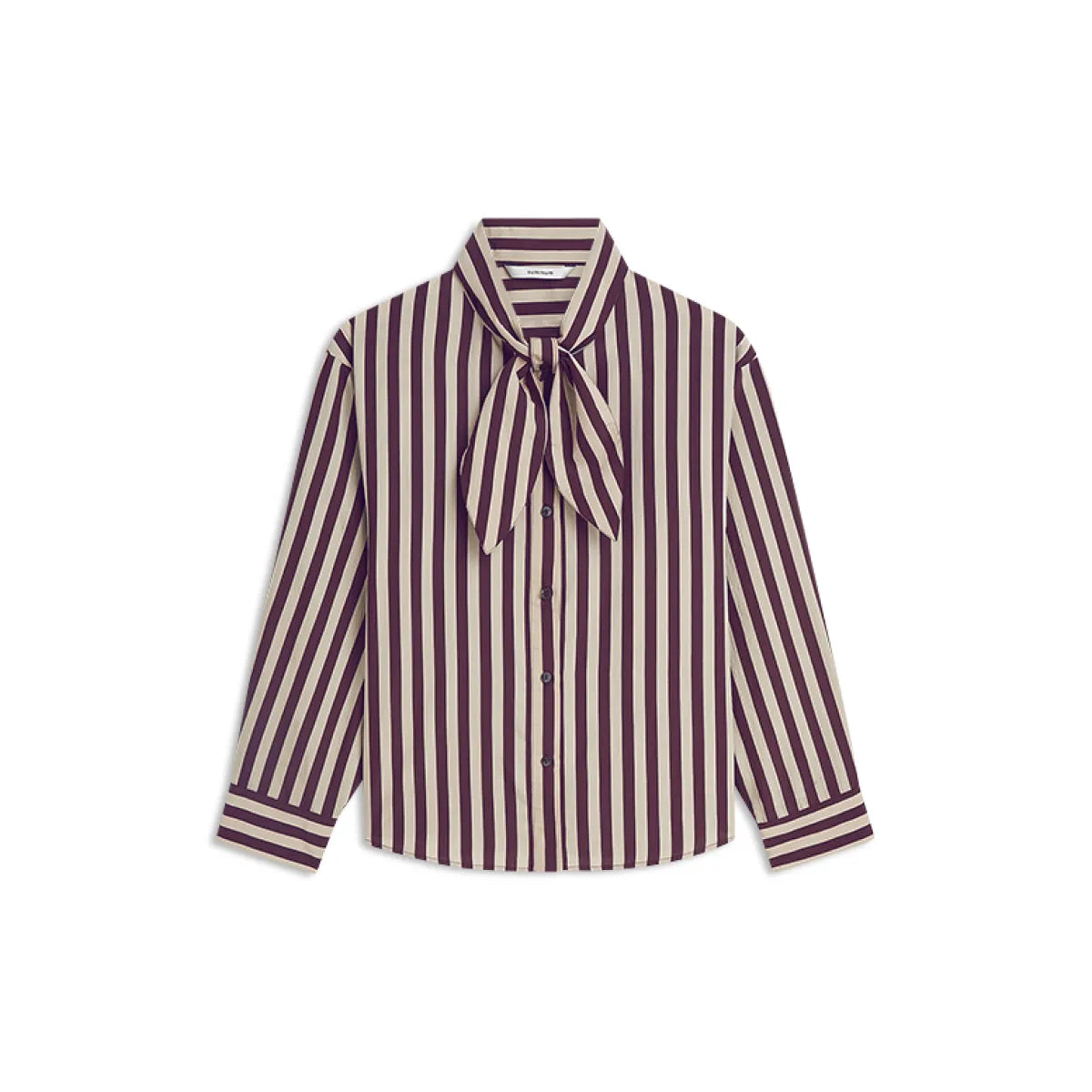SUMMUM Blouse Two Tone Stripe